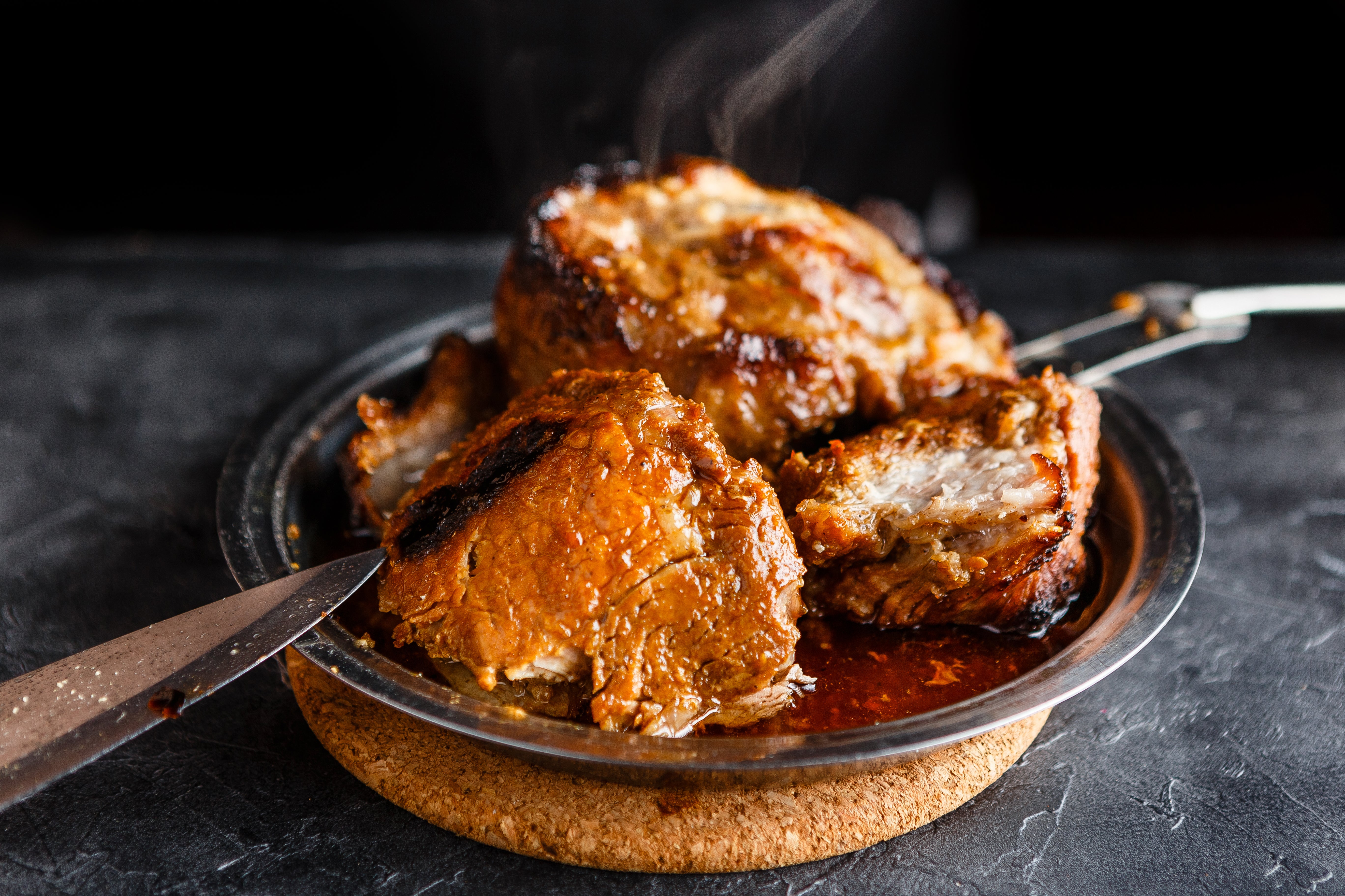 Paprika-Halssteaks vom Bentheimer Schwein