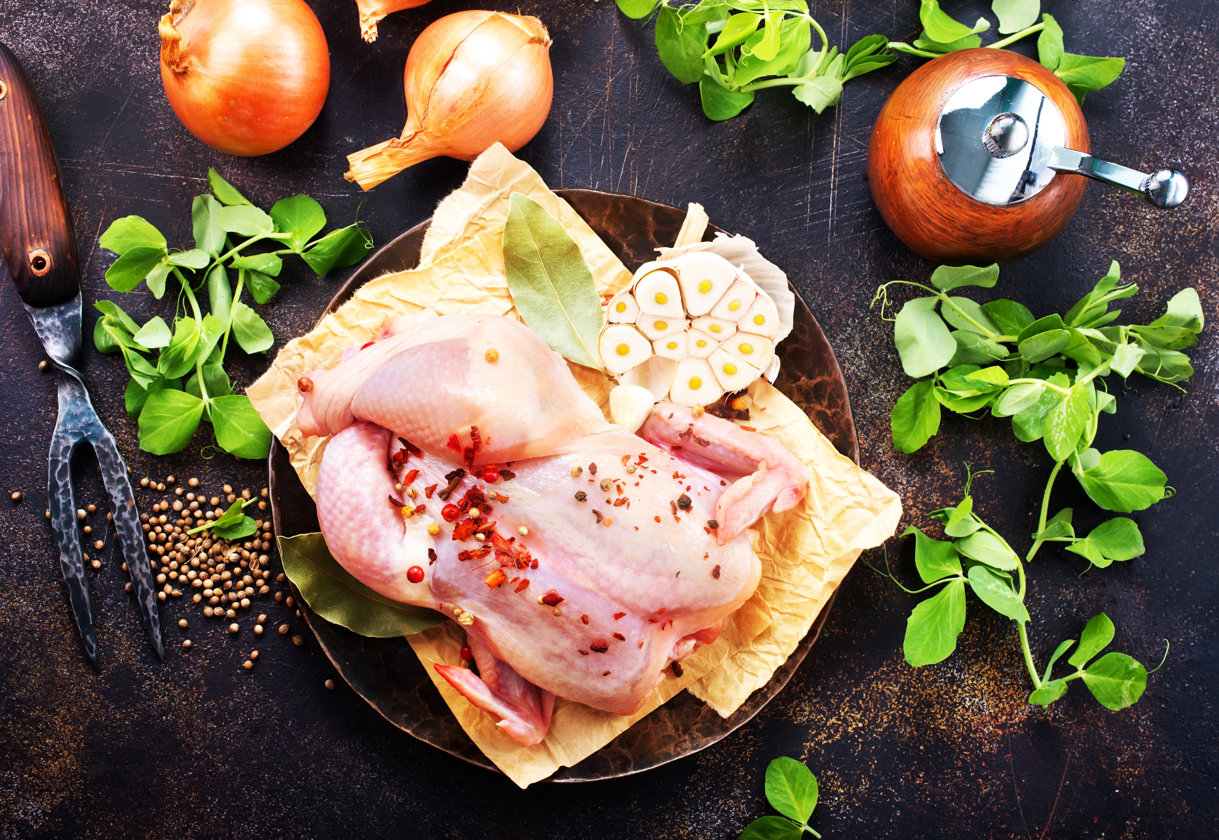 Ganzes Suppenhuhn vom Sandhof
